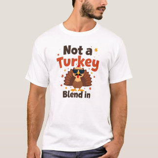Geen Turkije mix in Thanksgiving T-shirt