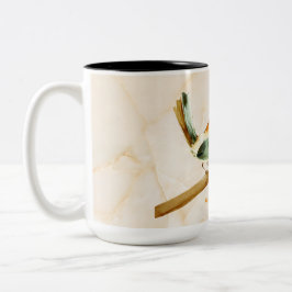 Geen twee tweelingen tweekleurige koffiemok