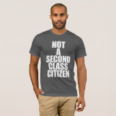 GEEN TWEEDE KLASSE BURGER T-SHIRT (Voorkant volledig)