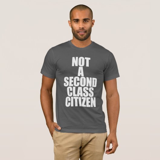 GEEN TWEEDE KLASSE BURGER T-SHIRT (Voorkant volledig)