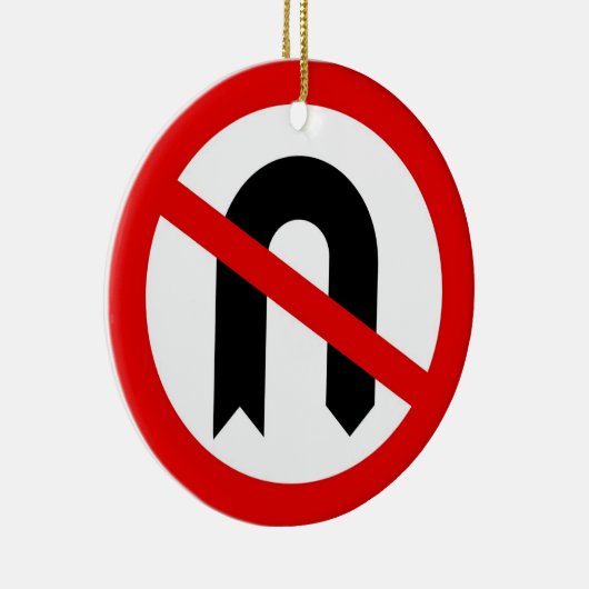 Geen U draaien Keramisch Ornament (Rechts)