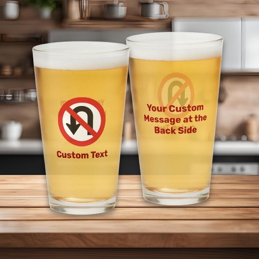 Geen U-Draaiteken Glas