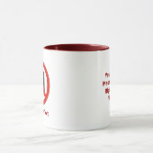 Geen U-Draaiteken Mok (Midden)