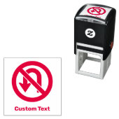 Geen U-Draaiteken Zelfinktende Stempel (In situ)