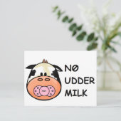 Geen uiermelk briefkaart (Staand voorkant)