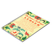 Geen Uitdaging Ledger  Flowers Notitieboek (Linkerzijde)