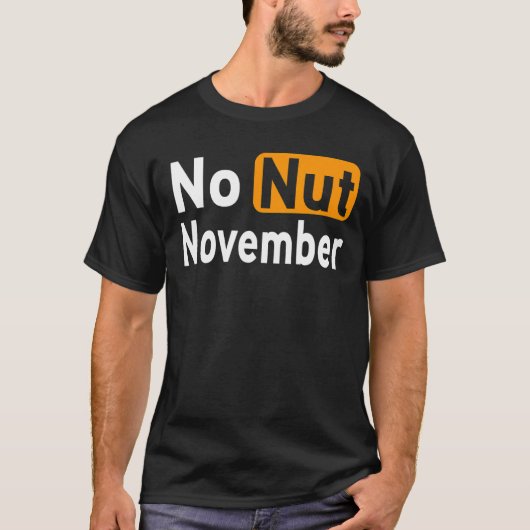 Geen Uitdagingsthema Nut November T-shirt (Voorkant)