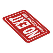 GEEN UITGANGsteken voor deur Magneet (Rechterzijde)