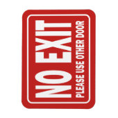 GEEN UITGANGsteken voor deur Magneet (Verticaal)