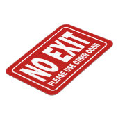 GEEN UITGANGsteken voor deur Magneet (Linkerzijde)