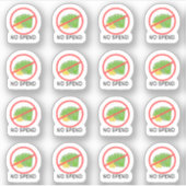 Geen Uitgaven Dag Geld Besparen Budget Volg Planne Sticker (Voorkant)