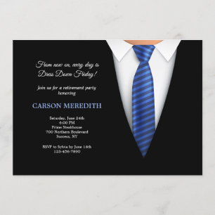 Geen uitnodiging meer Stropdassen Pensioenpartij