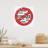 Geen uitstapje poster (Keuken)