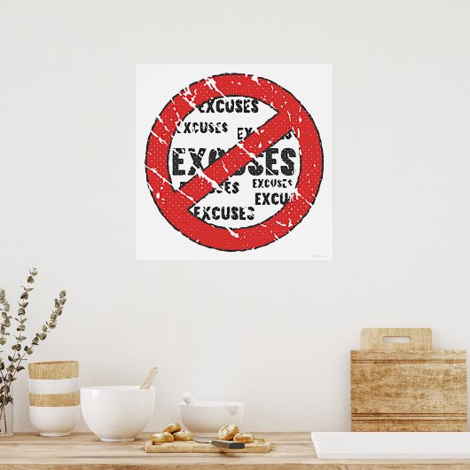 Geen uitstapje poster (Keuken)