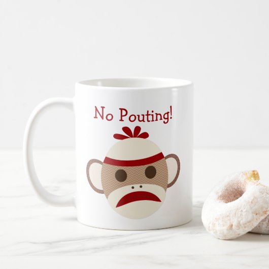 Geen uitstapthema Sock Monkey-Mok Koffiemok (Met donut)