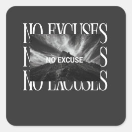 GEEN UITVL Sticker – Minimalistische Motiverende S
