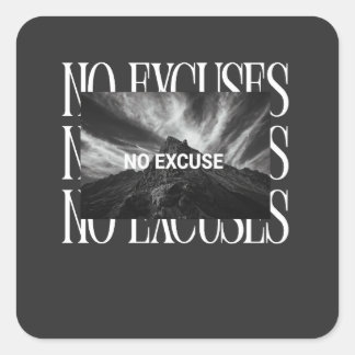 GEEN UITVL Sticker – Minimalistische Motiverende S