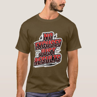 Geen Uitvluchten, Alleen Resultaten – Dappere Atle T-shirt