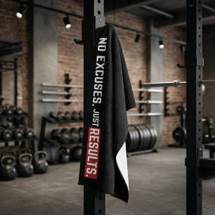 Geen Uitvluchten Gym Handdoek Motivatie Workout