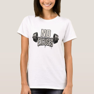 Geen Uitvluchten Hardcore Krachttraining Fitness M T-shirt