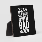 Geen uitwassen - Gym, Hustle, Succes, Motivatie Pl Fotoplaat (Voorkant)