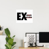 Geen Uitzonderingen alleen uitvoeren Poster (Thuiskantoor)