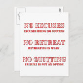 Geen uitzonderingen. briefkaart (Voorkant / Achterkant)