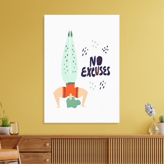 Geen uitzonderingen canvas afdruk (Insitu (Woonkamer))