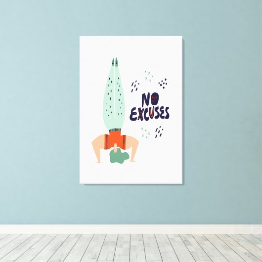 Geen uitzonderingen canvas afdruk (Insitu (Houten vloer))