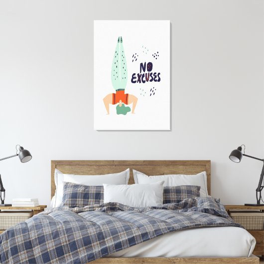 Geen uitzonderingen canvas afdruk (Insitu (Slaapkamer))