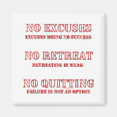 Geen uitzonderingen. magneet (Voorkant)