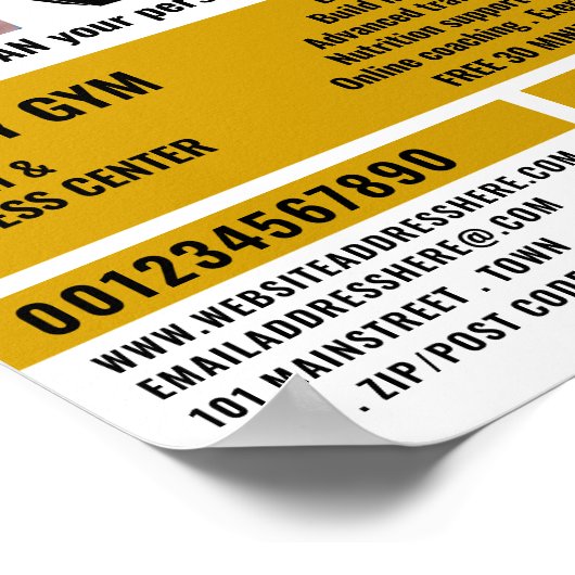 Geen Uitzonderingen op aap, persoonlijke trainer, Poster (Hoek)