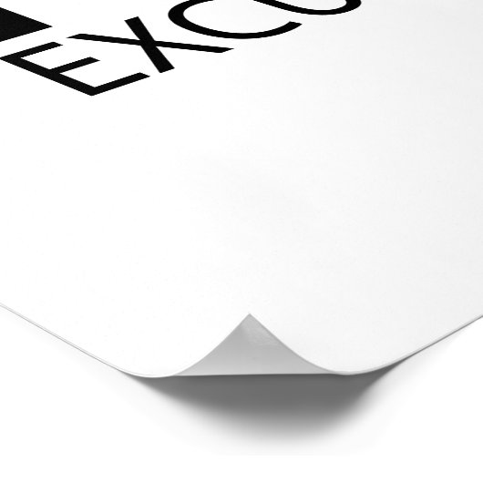 Geen uitzonderingen poster (Hoek)