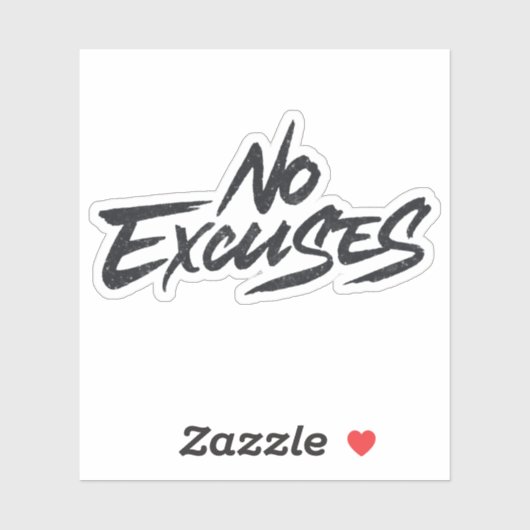 Geen uitzonderingen sticker (Vel)