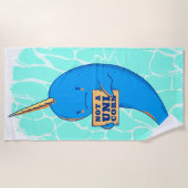 Geen Unicorn, Narwhale Strandlaken (Voorkant)