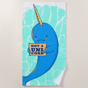 Geen Unicorn, Narwhale Strandlaken