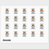 Geen Upsetti Eet Spaghetti Grappig Eten Pun Ronde Sticker (Vel)