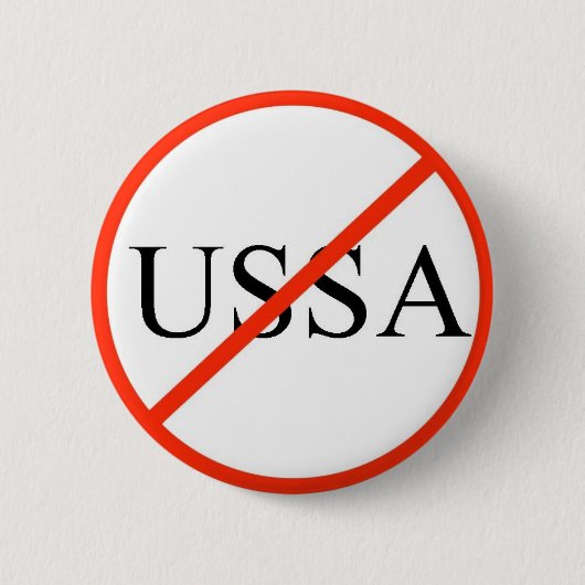 Geen USSA Ronde Button 5,7 Cm (Voorkant)