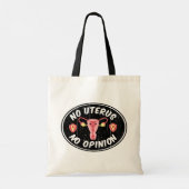 Geen uterus, geen advies Pro-Choice Tote Bag (Achterkant)