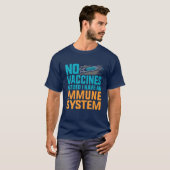 Geen vaccins immuunsysteem tegen vax t-shirt (Voorkant volledig)