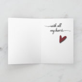 Geen Valentijnsdag feestdag Kaart (Binnen)