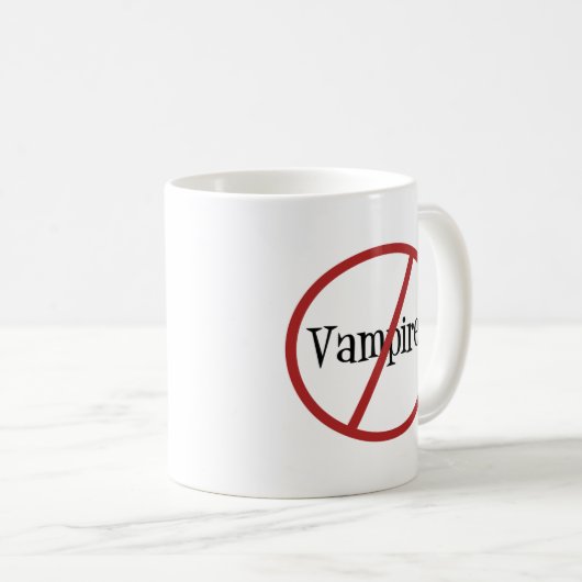 Geen Vampiers-Mok Koffiemok (Voorkant rechts)