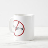 Geen Vampiers-Mok Koffiemok (Voorkant links)