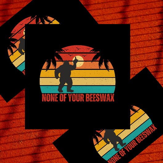 Geen van je bijenwas Bigfoot middelvinger Bad Handdoek