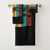 Geen van je bijenwas Bigfoot middelvinger Bad Handdoek (Insitu)