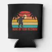 Geen van je bijenwas Bigfoot middelvinger Blikjeskoeler (Voorkant)