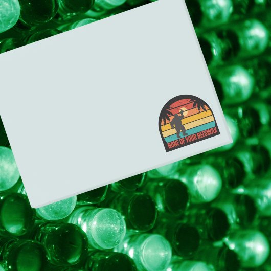 Geen van je bijenwas Bigfoot middelvinger Post-it® Notes