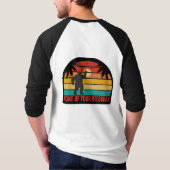 Geen van je bijenwas Bigfoot Middelvinger Raglan T-shirt (Achterkant)