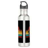 Geen van je bijenwas Bigfoot middelvinger Waterfles (Achterkant)