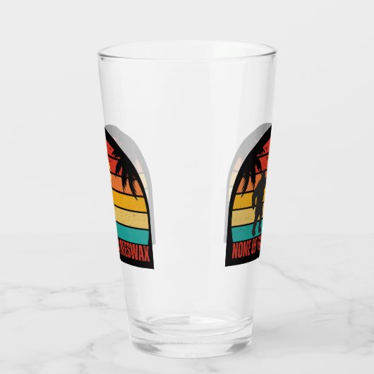 Geen van je bijenwas Bigfoot Middle Finger Bier Glas (Links)